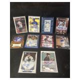 Autographed baseball cards