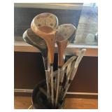Golf clubs, partial set