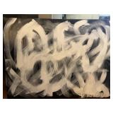 Large unframed canvas