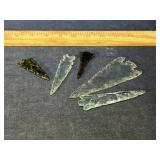 Glass arrowheads