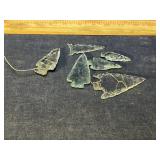 Glass arrowheads
