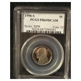 graded 1998-S Nickel