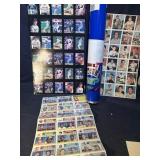 Uncut baseball cards