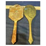Two old hand mirrors