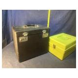 Old sewing machine box (empty) and storage box