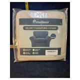 Velvet furniture cover