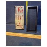 Wooden box with inlaid top, made Carrick, made in