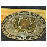 Indian head belt buckle