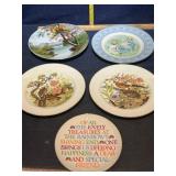 Collector plates, 2 are Haviland