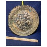 Hammered Brass repousse