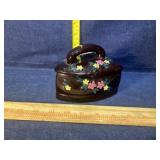 Vintage Ceramic Iron Trinket box