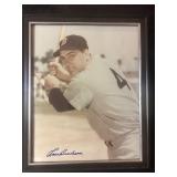 Lou Boudreau Hall of Fame signed