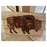 Wooden Buffalo art