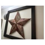 Wall hanging star with outer frame