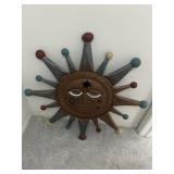 Metal wall hanging sun