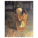 Deer themed wine bottle holder