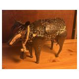 Metal wine cork holder