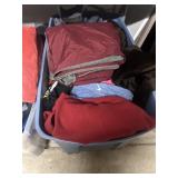 Huge Tub of Blankets and Clothing