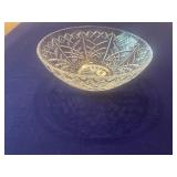 Glass fruit bowl