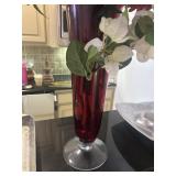 Large faux plant vase