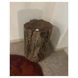 wood plant stand stump