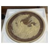 Hand Crafted Solid Incolay Stone Collector Plate