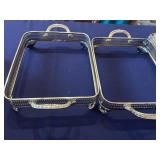 Silver plate serving