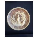 Hand Crafted Solid Incolay Stone Collector Plate