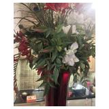 Large faux plant vase