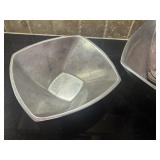 Lennox Pewter salad bowls w/tongs