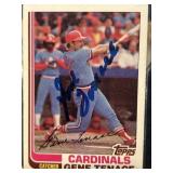 Gene Tenace signed card