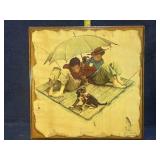 Wood decoupage