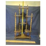 Corner hanging wall shelf