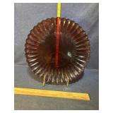 Ruby Red platter