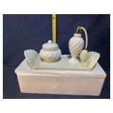 porcelain vanity set