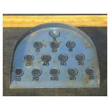 Vintage marble Skee Ball target game (most likely