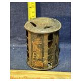 Sunshine tin litho bank, made in USA