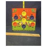 Tin litho game board, unbranded