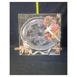 Holiday glass platter