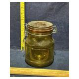 Amber Glass canister