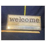 Welcome sign