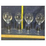 Crystal wine glasses