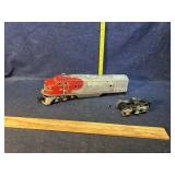 Vintage Lionel Santa Fe diesel locomotive #2343, O