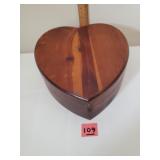 Heart Shape Wood Jewelry Box