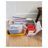 2 Bins of Misc Greeting Cards