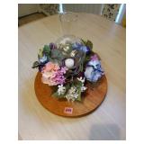 Lazy Susan & Ceramic Candle Lamp Center Piece