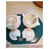 2 Sm White Soup Terrines