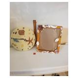 Ceramic Shell Clock & Picture Frame