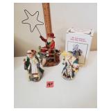 2 Santa Figures & Italian Christmas Witch