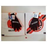 2 Browns Stadium Seats with Wave Gloves